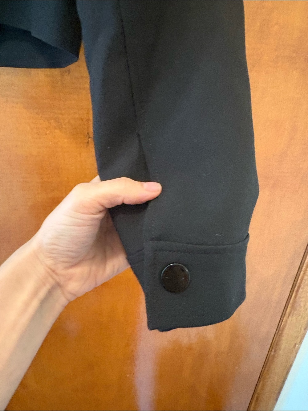 Mango Black Cropped Button-Front Jacket - Picture 3 of 4